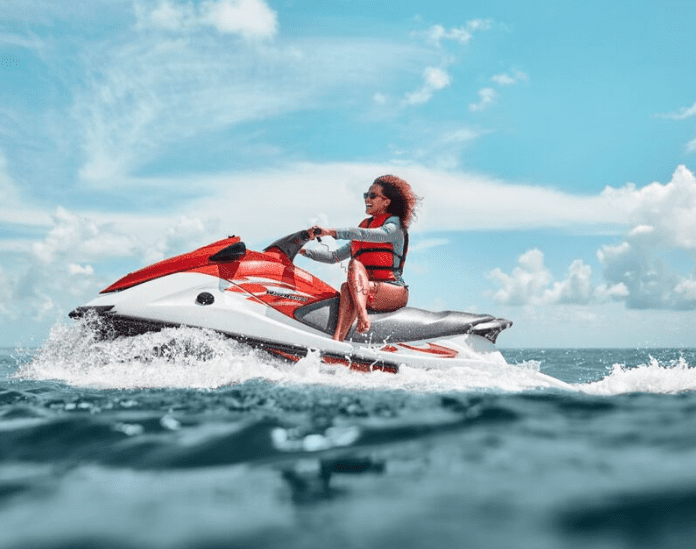 Jet skiing 